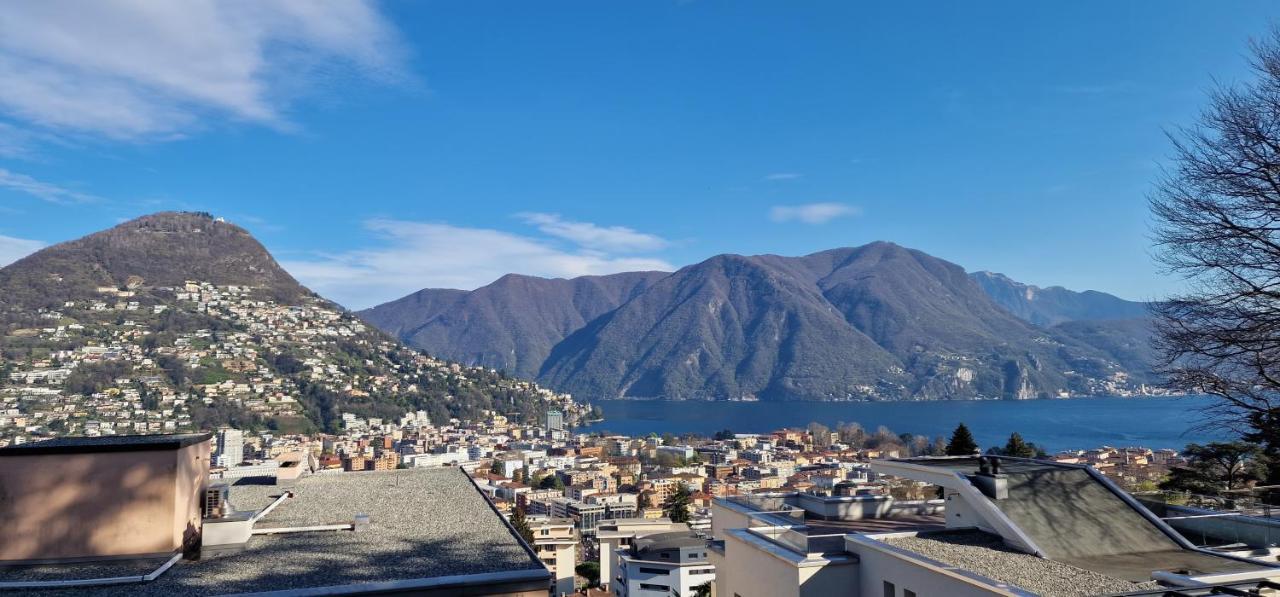 Lugano Lakeview Apartment Private Parking & Self Check-In מראה חיצוני תמונה